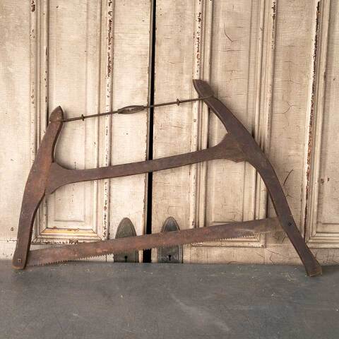 #48850 Antique Buck Bow Wood Handsaw image 6