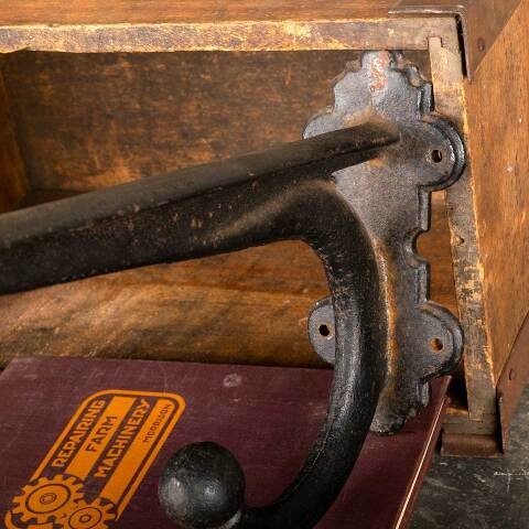 #48864 Large Antique Cast Iron Hook image 6