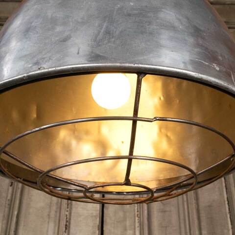 #48880 Large Industrial Style Metal Light Fixture image 6