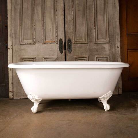 #48888 30x60 Salvaged Cast Iron Clawfoot Bathtub image 6