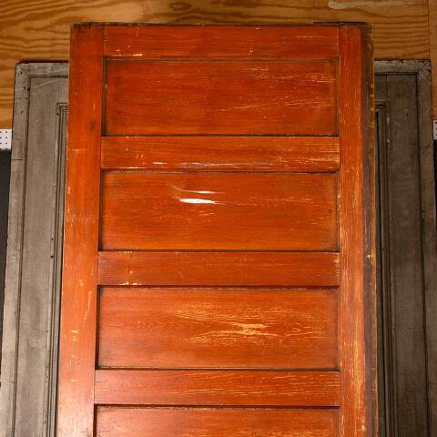 #48889 41x102 Salvaged Antique 6 Panel Pocket Door image 6
