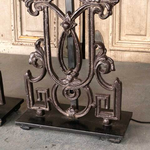 #48892 Cast Iron Architectural Salvage Table Lamps image 5