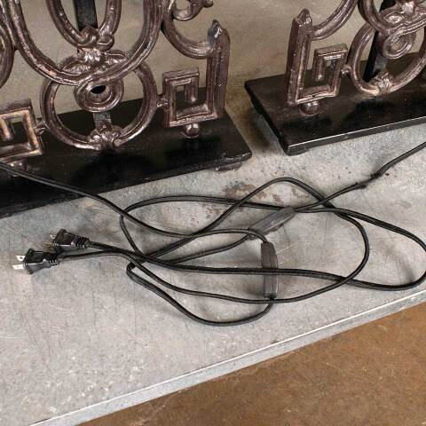 #48892 Cast Iron Architectural Salvage Table Lamps image 7