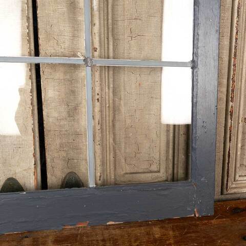 #48906 Salvaged Antique Leaded Glass Window Sash image 3