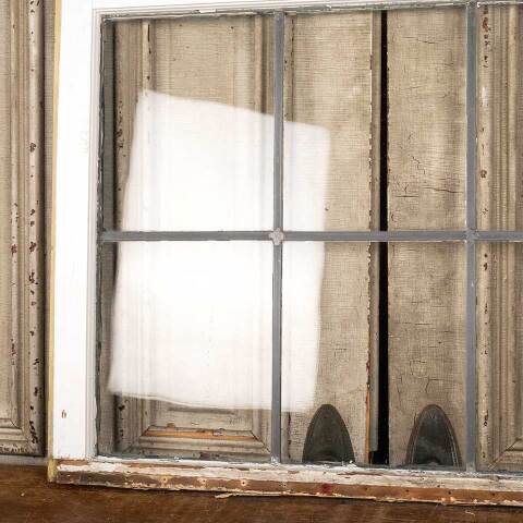 #48907 Salvaged Antique Leaded Glass Window Sash image 6