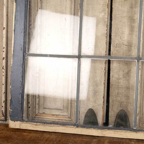 #48909 Salvaged Antique Leaded Glass Window Sash image 3