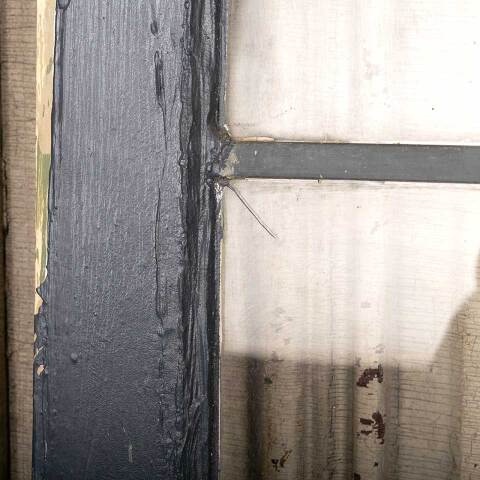 #48909 Salvaged Antique Leaded Glass Window Sash image 4