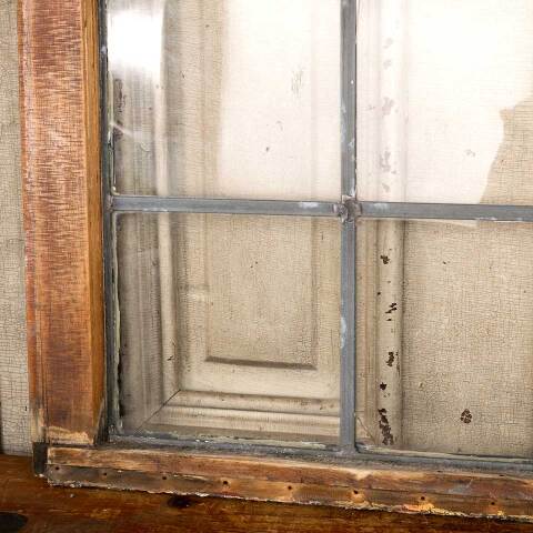#48910 Salvaged Antique Leaded Glass Window Sash image 3