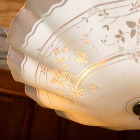 #48914 Vintage 2 Bulb Chandelier Light Fixture image 5