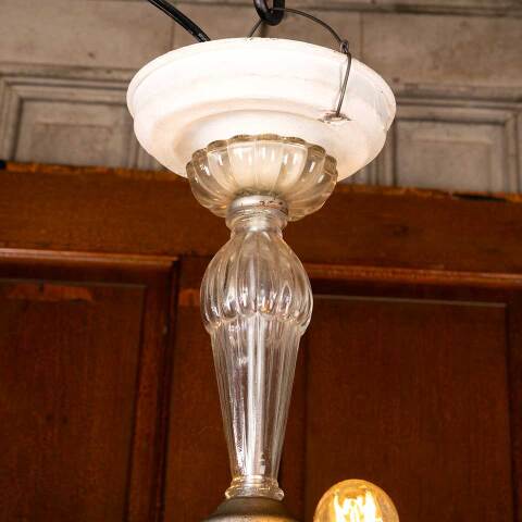 #48914 Vintage 2 Bulb Chandelier Light Fixture image 7