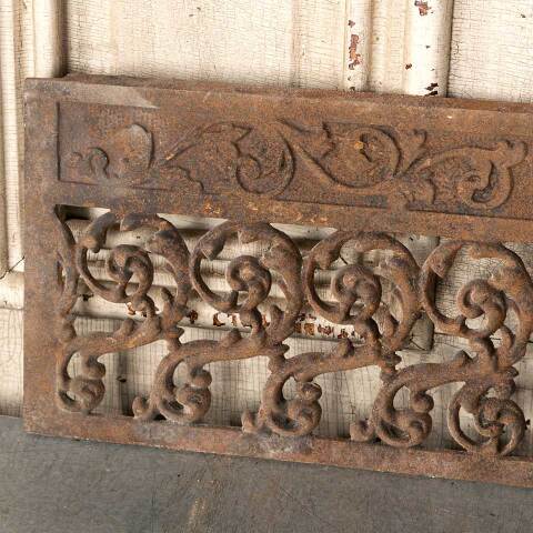 #48947 Antique Cast Iron Fireplace Ember Screen image 2