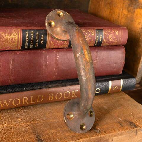 #48959 Antique Solid Brass Door Handle Hardware image 4
