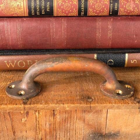 #48959 Antique Solid Brass Door Handle Hardware image 5