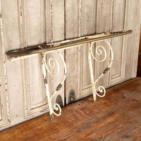 #48973 Antique Metal Shelf Frame with Brackets image 2