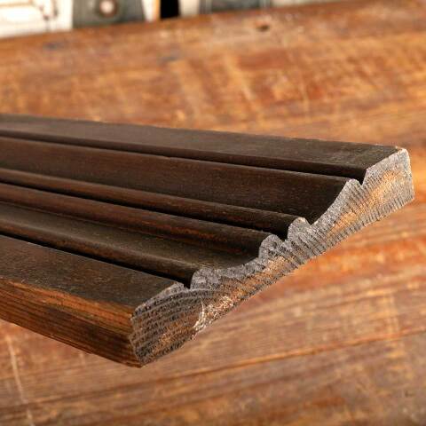 #48981 Antique Unpainted Wood Casing Trim image 2