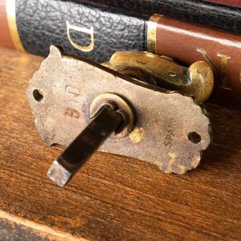 #48988 Ornate Brass Thumb Turn Door Hardware image 6