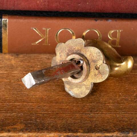 #48989 Ornate Brass Thumb Turn Door Hardware image 7