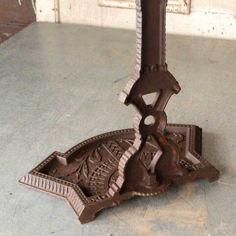 #49021 Victorian Eastlake Iron Fireplace Tool Stand image 6