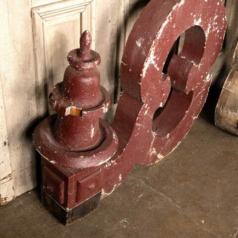 #49042 Salvaged Large Antique Wood Corbel Brackets image 7