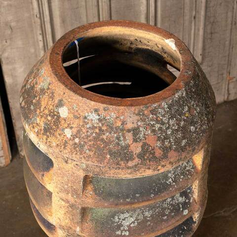 #49046 Salvaged Antique Terra Cotta Chimney Pot image 6