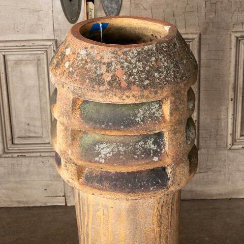 #49046 Salvaged Antique Terra Cotta Chimney Pot image 7