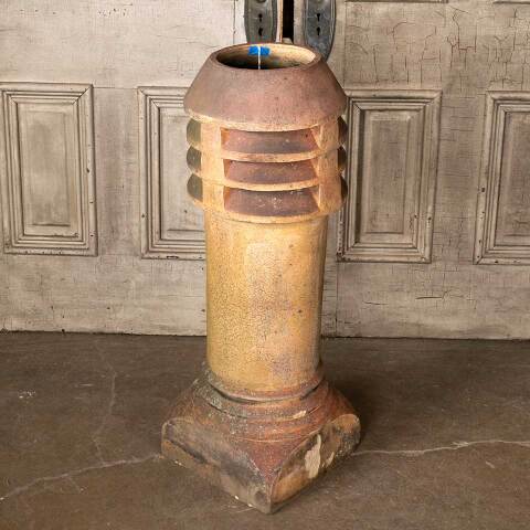 #49047 Salvaged Antique Terra Cotta Chimney Pot image 6