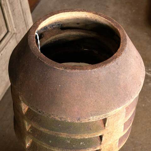 #49047 Salvaged Antique Terra Cotta Chimney Pot image 7