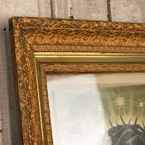 #49050 Antique Jesus Crown of Thorns B & W Print image 2