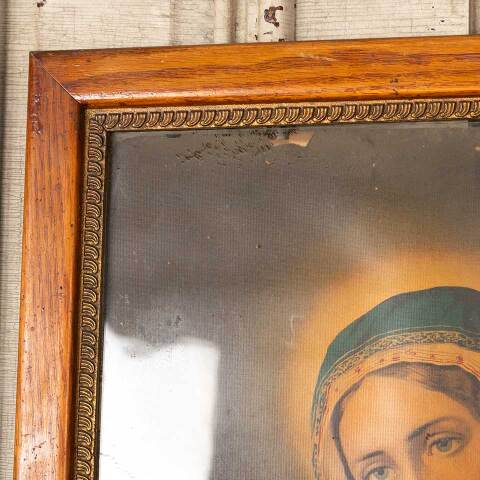 #49052 Antique Immaculate Heart of Mary Print image 2