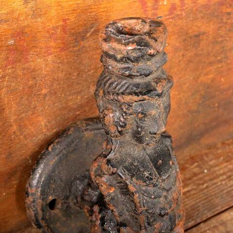 #49061 Antique Cast Iron Figural Ornament image 4