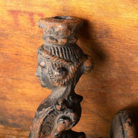 #49061 Antique Cast Iron Figural Ornament image 5