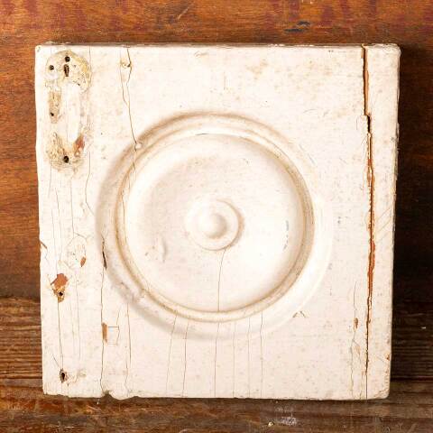 #49078 Antique Wood Rosette Interior Trim Block image 4