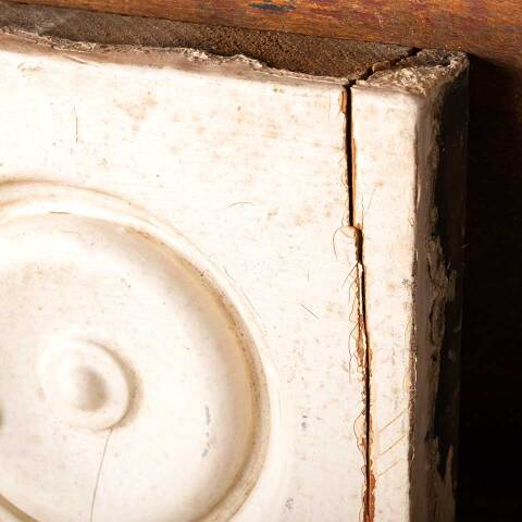 #49078 Antique Wood Rosette Interior Trim Block image 5