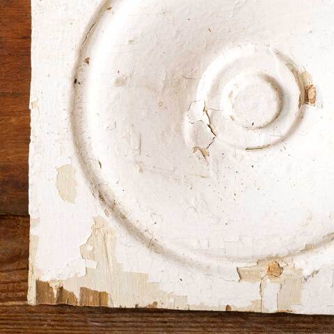 #49091 Antique Wood Rosette Interior Trim Block image 5