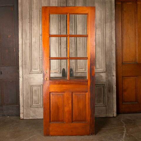 #49111 32x79 Antique 6 Lite Wood Entry Door image 5