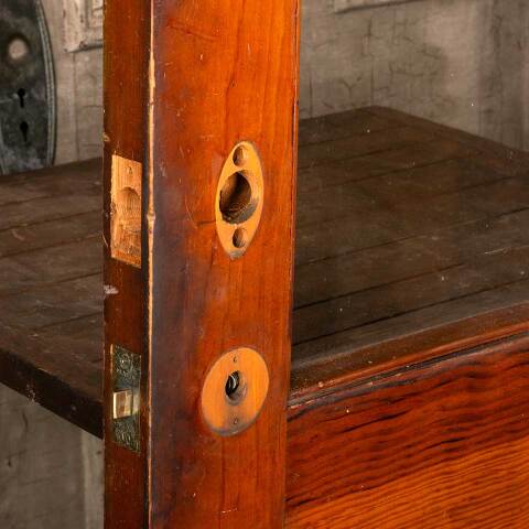 #49111 32x79 Antique 6 Lite Wood Entry Door image 8
