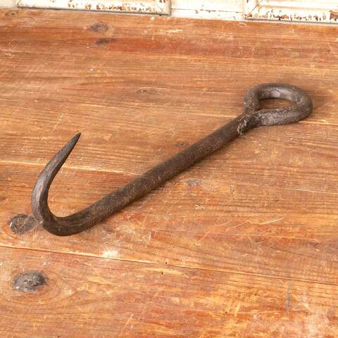 #49115 Antique Large Wrought Iron Meat Hook image 5
