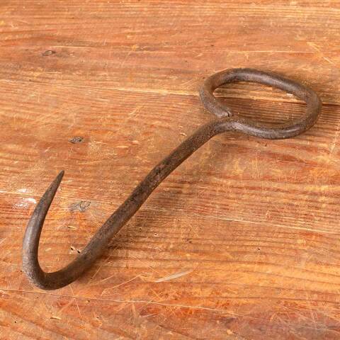 #49116 Antique Wrought Iron Farm Hay Hook image 5