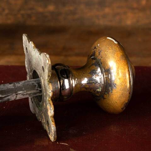 #49146 Antique Tudor Doorknobs Door Hardware Set image 4