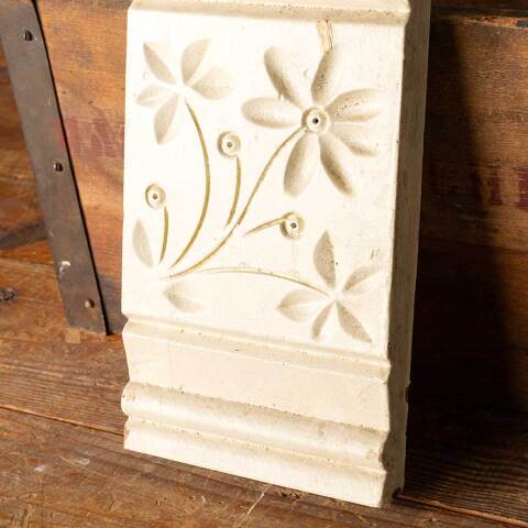 #49156 Antique Carved Wood Rosette Trim Block image 3