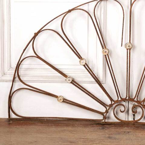 #49165 Antique Wrought Iron Arched Ornament image 2