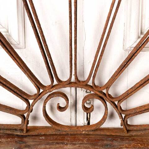 #49165 Antique Wrought Iron Arched Ornament image 3