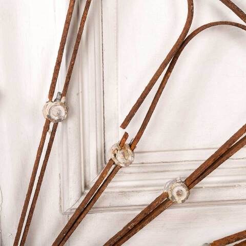 #49165 Antique Wrought Iron Arched Ornament image 5