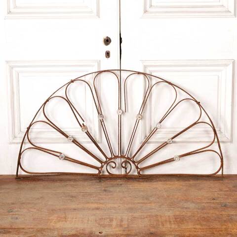 #49165 Antique Wrought Iron Arched Ornament image 7