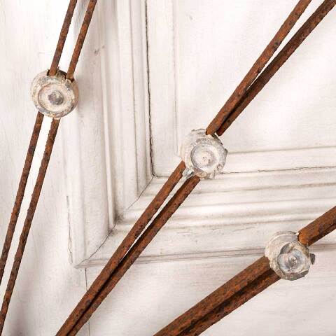 #49165 Antique Wrought Iron Arched Ornament image 8