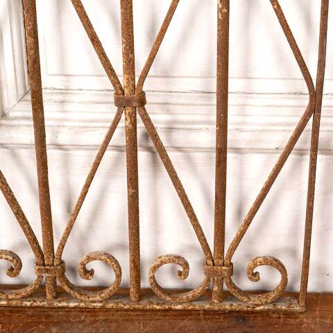 #49167 Antique Wrought Iron Ornamental Panel image 2