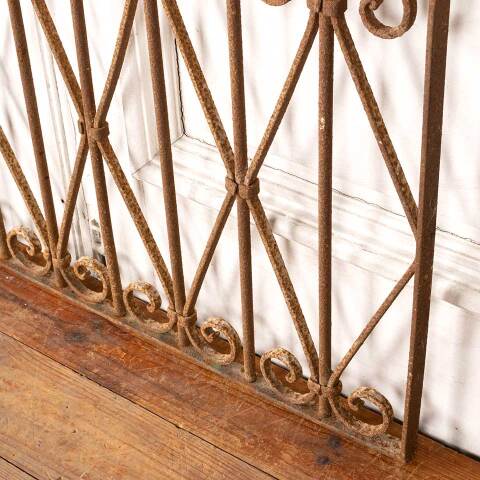 #49167 Antique Wrought Iron Ornamental Panel image 7