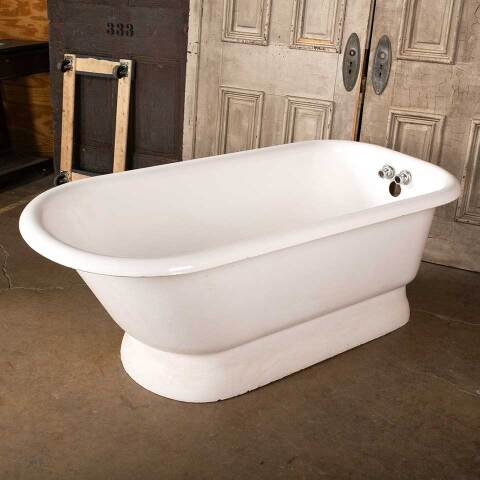 #49172 30x60 Antique Cast Iron Apron Bathtub image 5