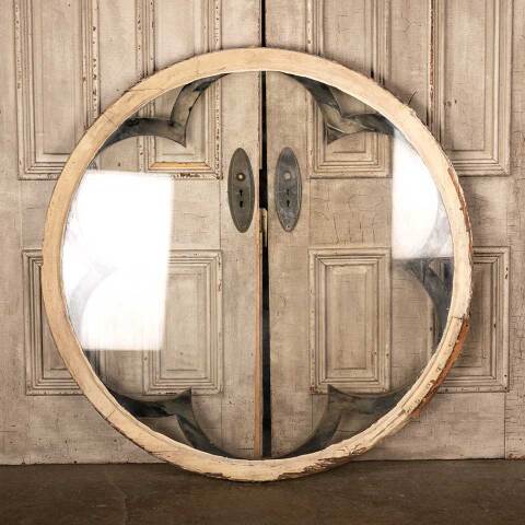 #49175 Antique Large Round Gothic Rosette Window image 5