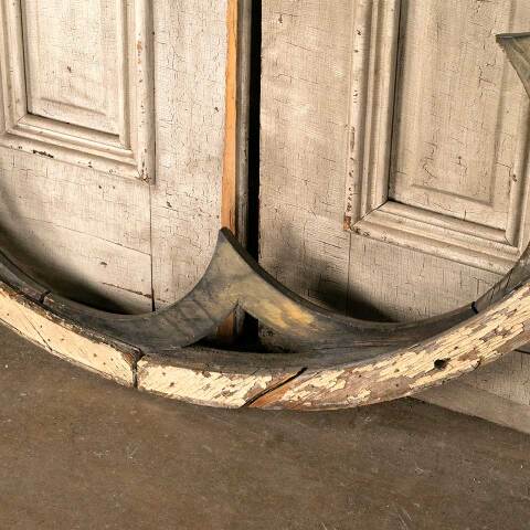 #49176 Antique Large Round Gothic Rosette Window image 8